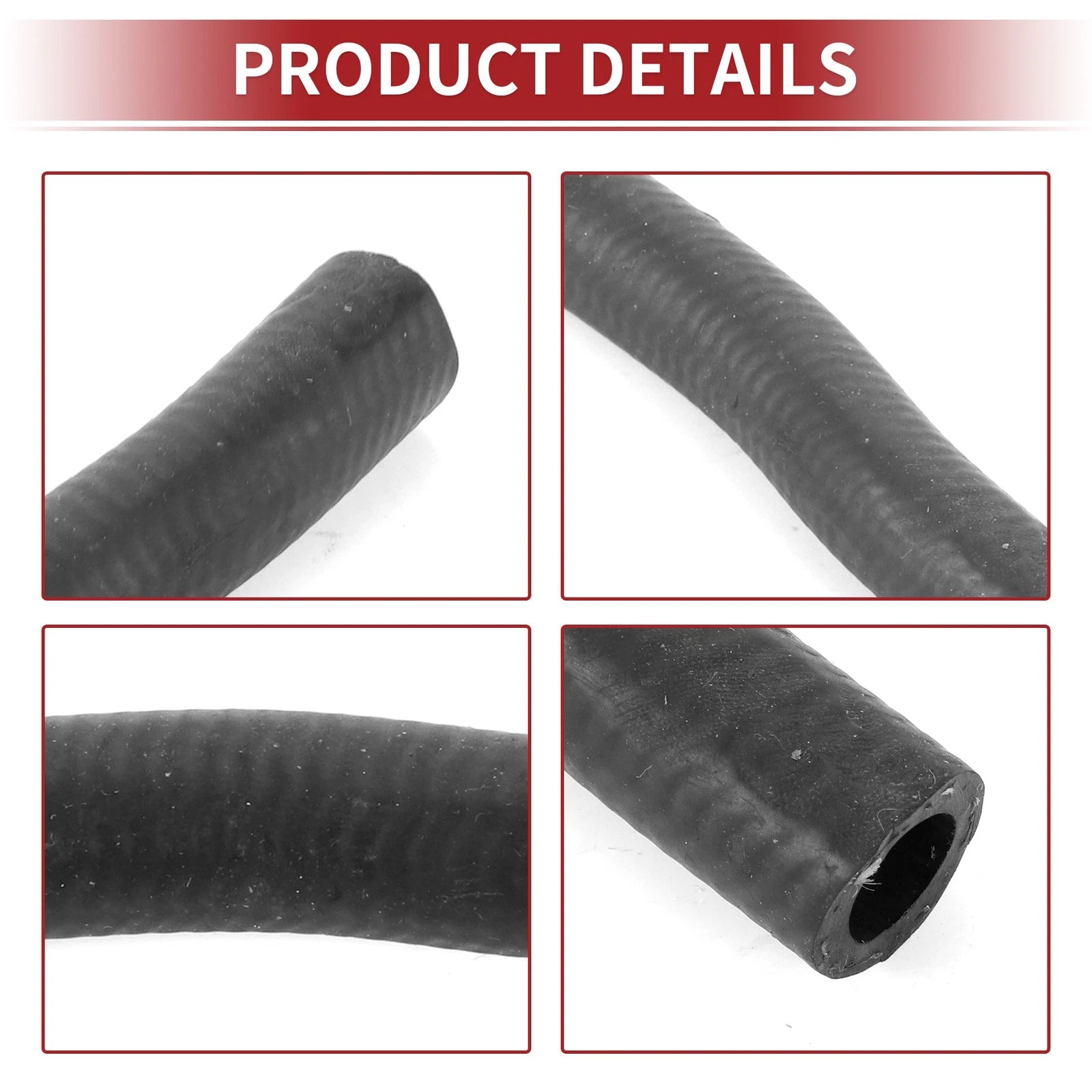 Heater Hose for Nissan Altima (2002–2007) No. 213068J100 Rubber Black