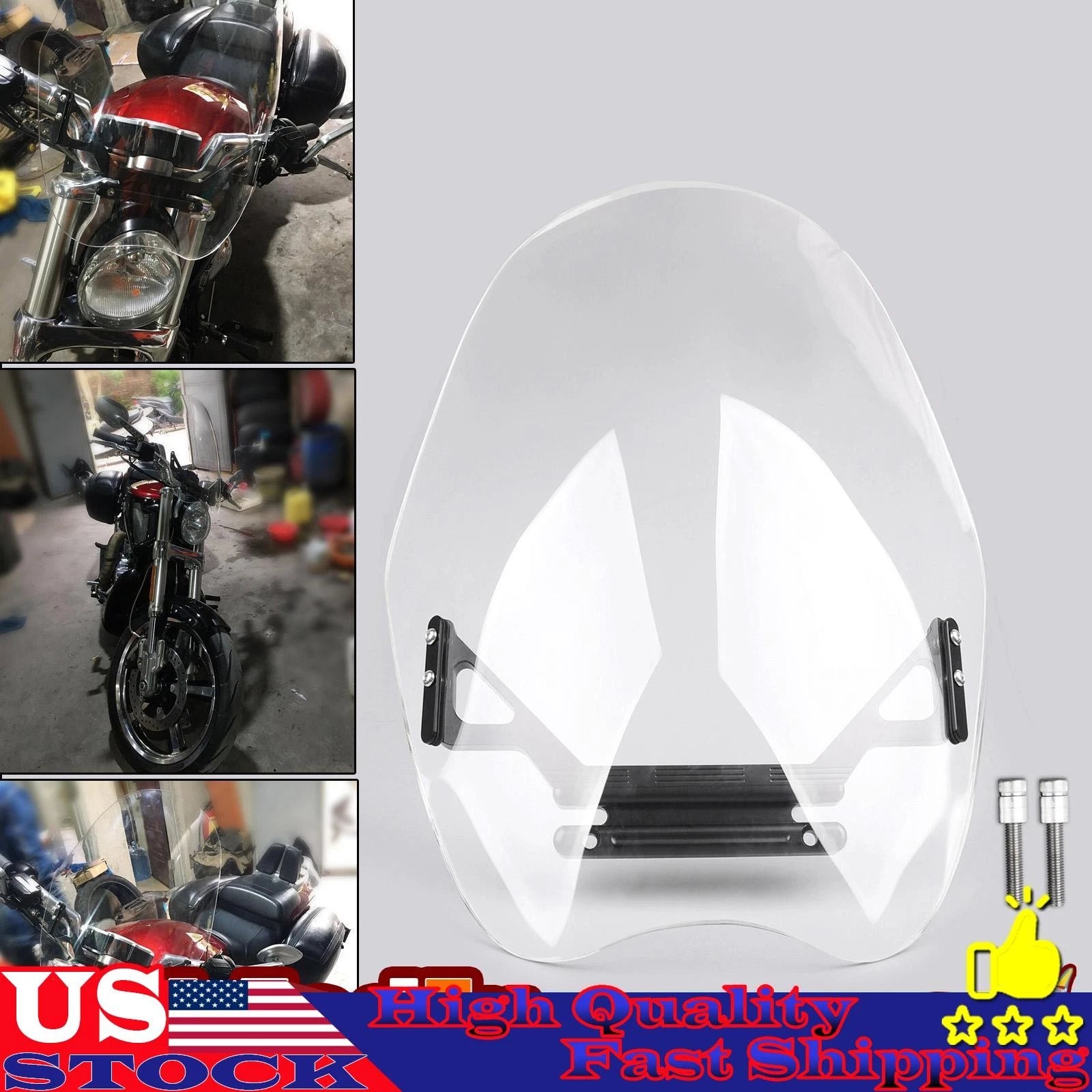 ABS Windshield for Harley-Davidson VRSCF V-Rod Muscle (2009–2017) Clear