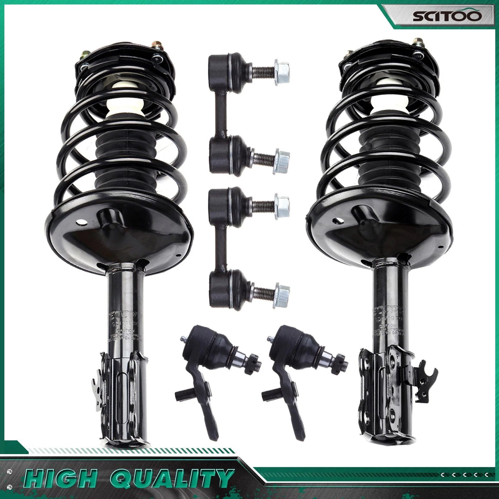 Front Strut w/ Coil Spring Suspension Kit for Toyota Camry Avalon (1995–1996)