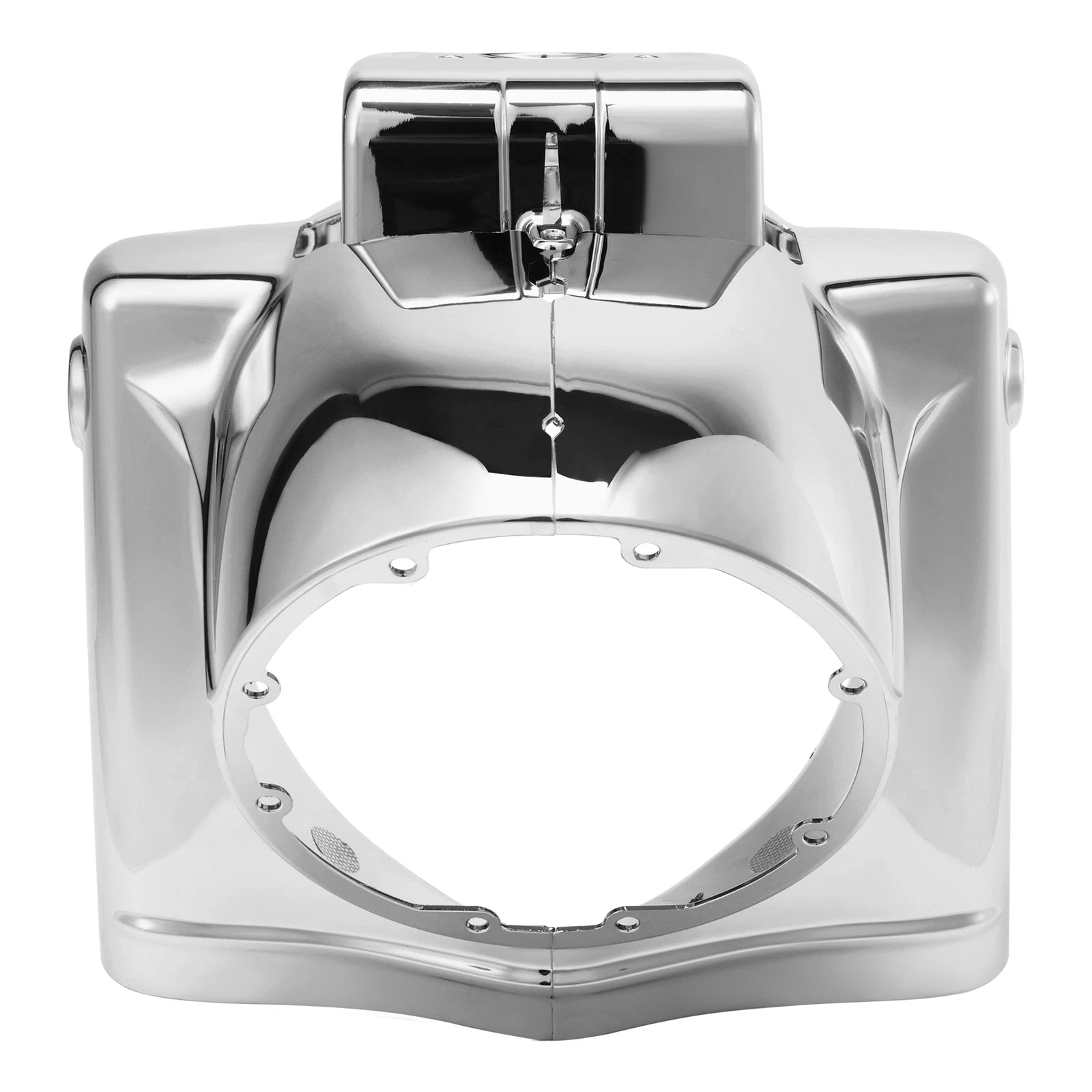 Chrome 7" Round Headlight Nacelle Cover for Harley Touring Road King (2014–2025)