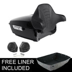 Black King Trunk Backrest Rear Speaker for Harley Touring Street Glide (2014–2026)