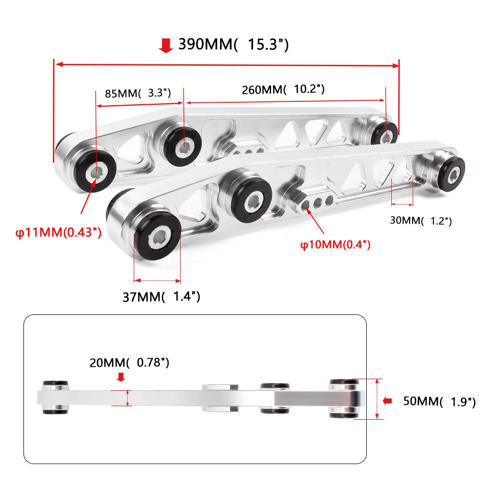Rear Lower Control Arm Set for Honda Civic EG (1992–1995)