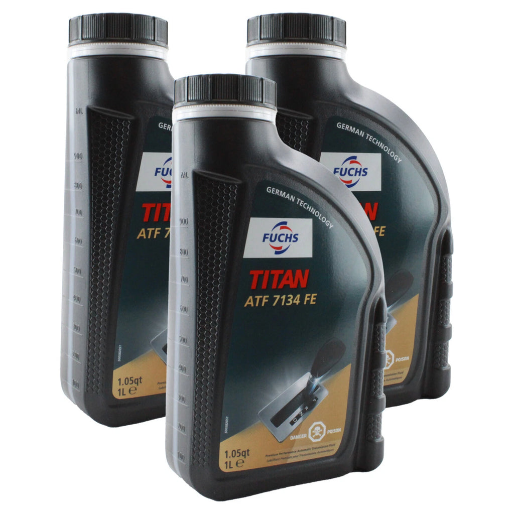 3X 1L Fuchs TITAN ATF 7134 FE Blue Automatic Transmission Fluid for MB