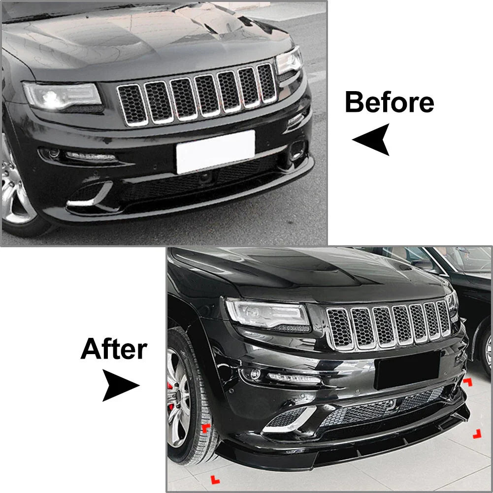 Front Bumper Lip Spoiler for Jeep Grand Cherokee SRT SRT8 (2012-2016)