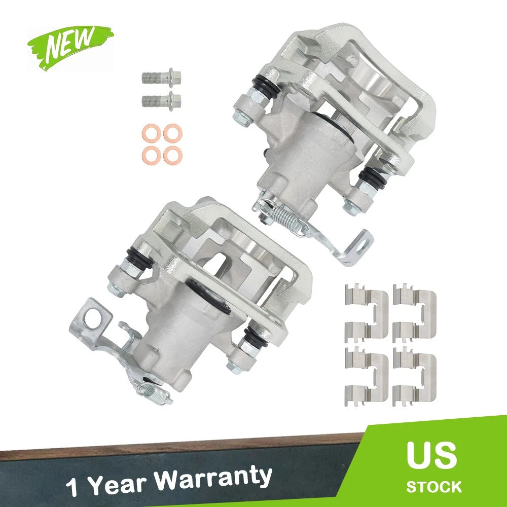 Rear Disc Brake Calipers w/ Bracket for Kia Forte (2014–2018) 19B6789 583102VA30