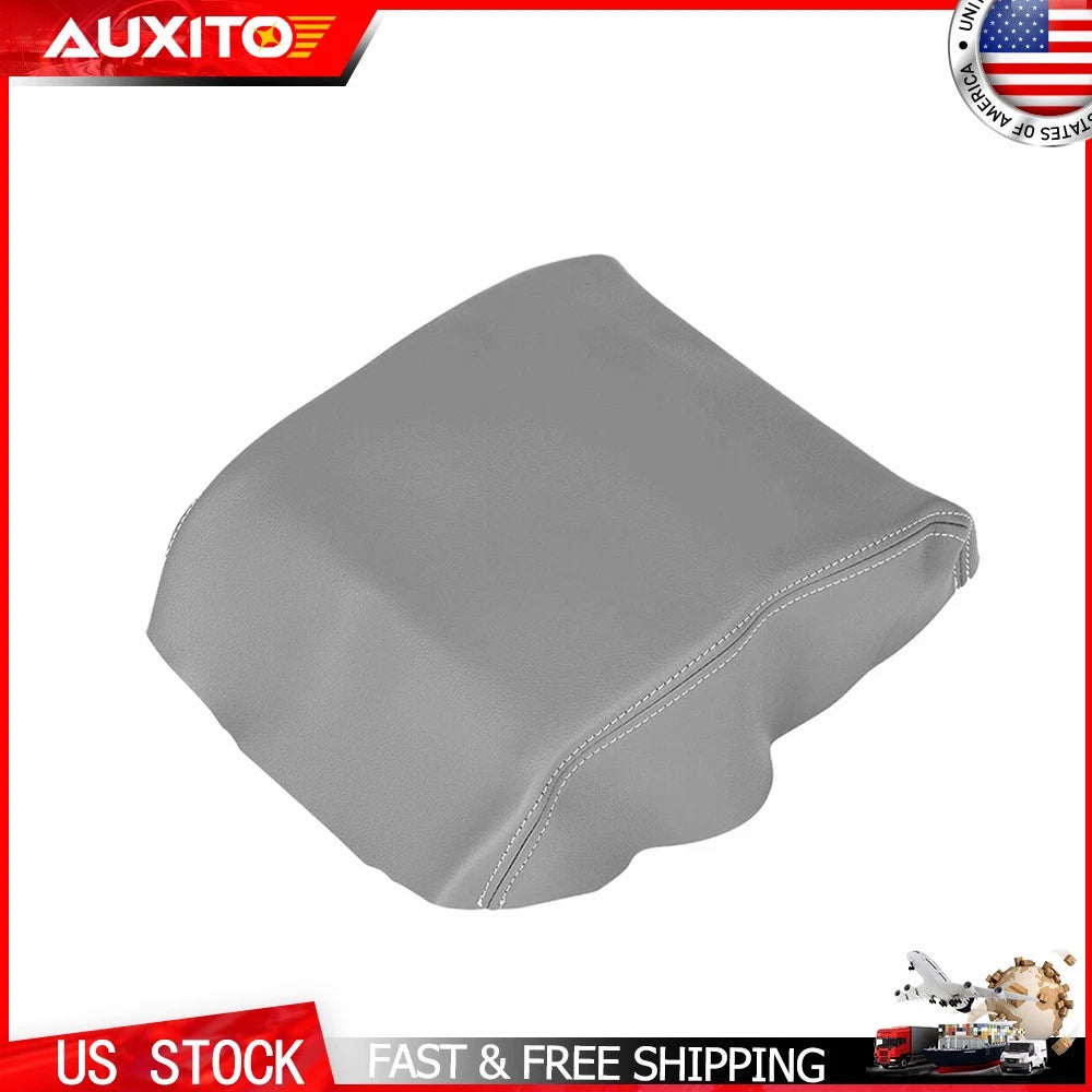 Leather Center Console Armrest Lid for Honda Ridgeline (2006–2014) Gray