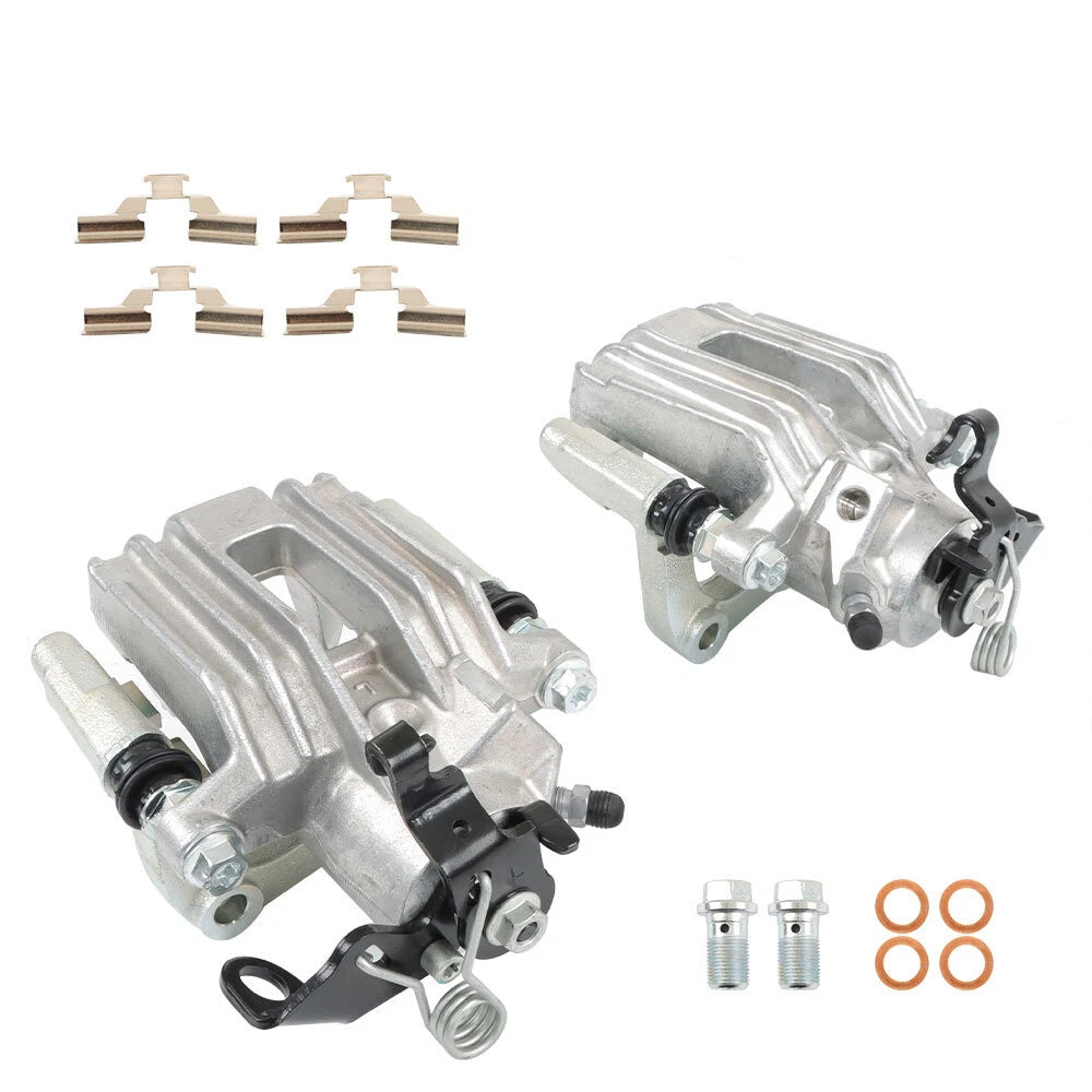 2X Rear Brake Calipers with Bracket for Volkswagen Audi (2000–2010)