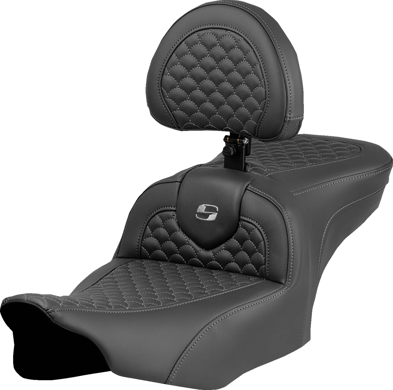 SADDLEMEN Roadsofa Seat for Harley Davidson (2014–2023) - Dragon Scale Stitch