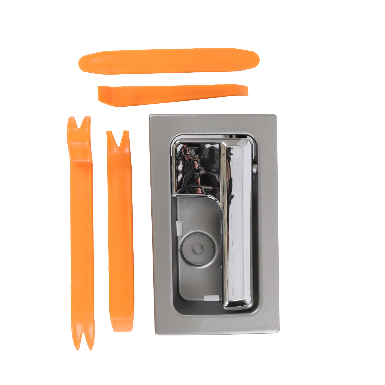 Inner Door Handle Set of 2 for Ford F-150 (2009–2014) Silver Chrome