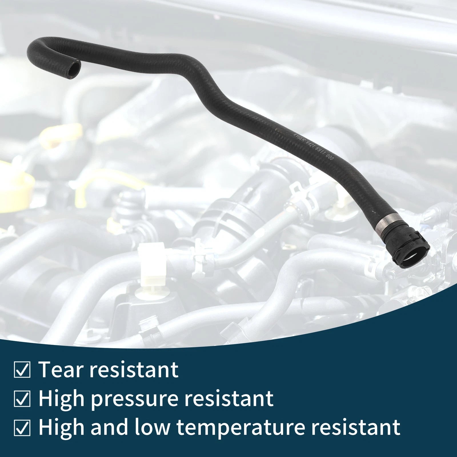 Radiator Hose No. 64216911000 for BMW 5 Series E60/E61 (2001–2010)