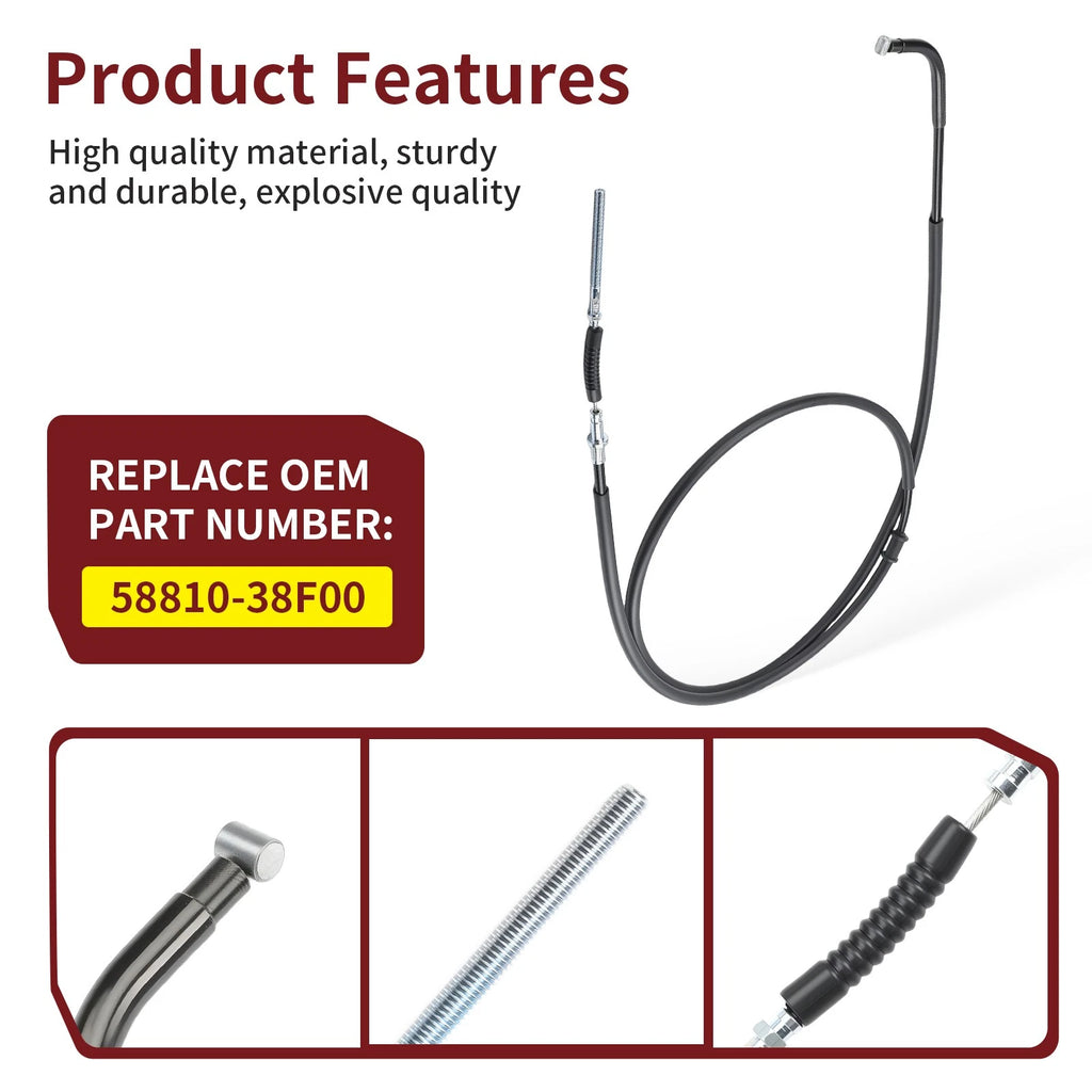 Rear Park Hand Brake Cable for Suzuki Eiger 400 (2003–2007)