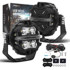 2X 160W LED Pod Lights for Driving Auxiliary Light (9-32V)