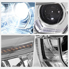 HID Projector Headlights for BMW X5 E70 (2011–2013) w/3D LED Animation Chrome