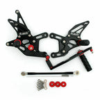 Rearsets Footpegs Pedals for Yamaha YZF-R1 1000 (2009–2014) Black T9