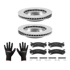 Front Brake Rotors + Brake Pads Kit for Chevrolet Suburban 1500 (2000–2006) S-55054