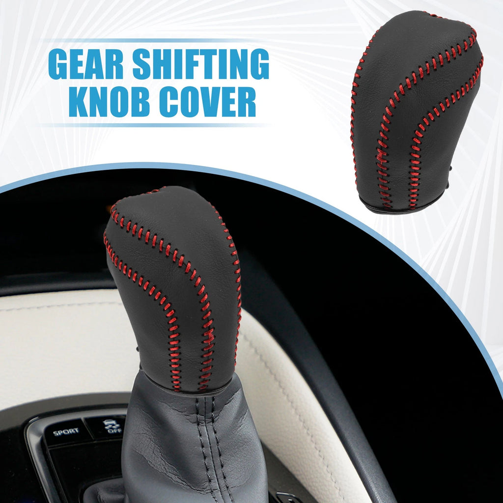 Gear Shifting Knob Cover Trim for Toyota Camry (2018–2023) Black Red