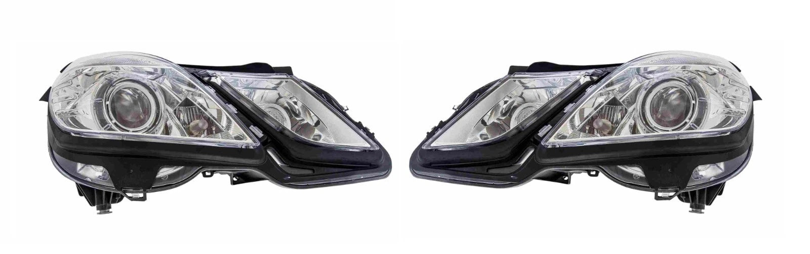 Set of 2 Hella Headlight Assemblies for Benz W212 E300 E350 E400