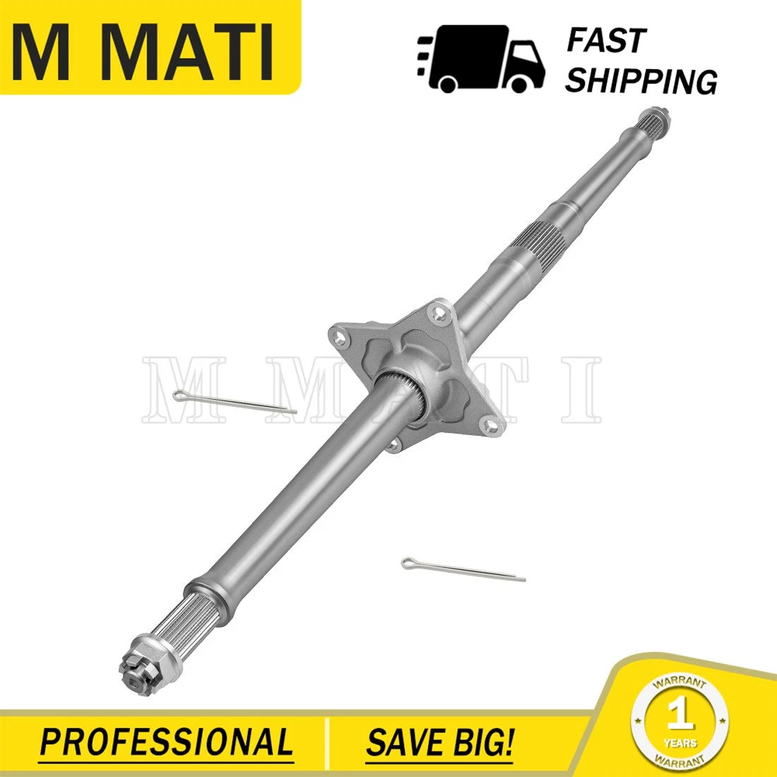 Rear Wheel Axle Shaft W/Nuts for Honda TRX450R TRX450 Sportrax 450 (2004–2014)