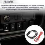 Audio Aux Adapter Cable for BMW E39 E53 (1995–2003) 3.5MM Male