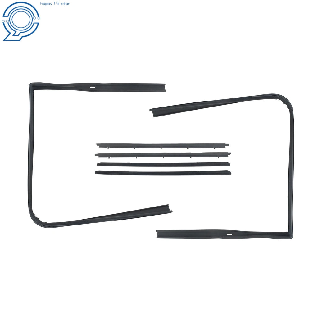 Set of 4 Front Window Sweep & Run Channel Seals for GMC Chevy Blazer (1982–1994)
