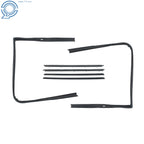 Set of 4 Front Window Sweep & Run Channel Seals for GMC Chevy Blazer (1982–1994)