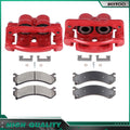Front Brake Calipers with Ceramic Pads for Chevrolet Silverado 1500 GMC Sierra 2500 (2014–2023)