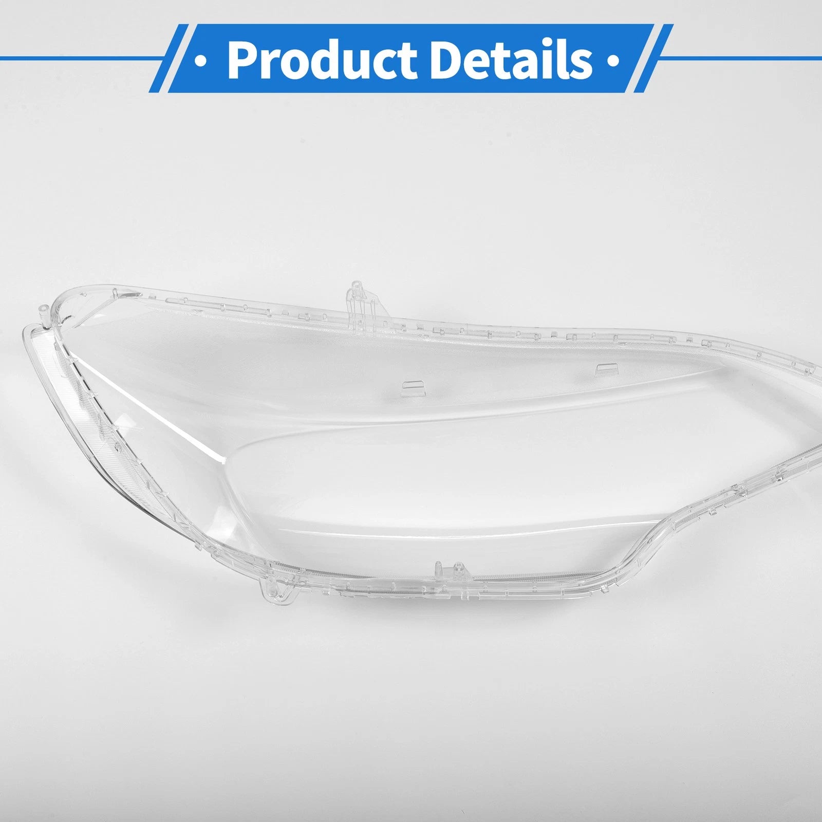 1 Pcs Headlight Lens Cover for Honda Fit (2014–2020) PC Clear
