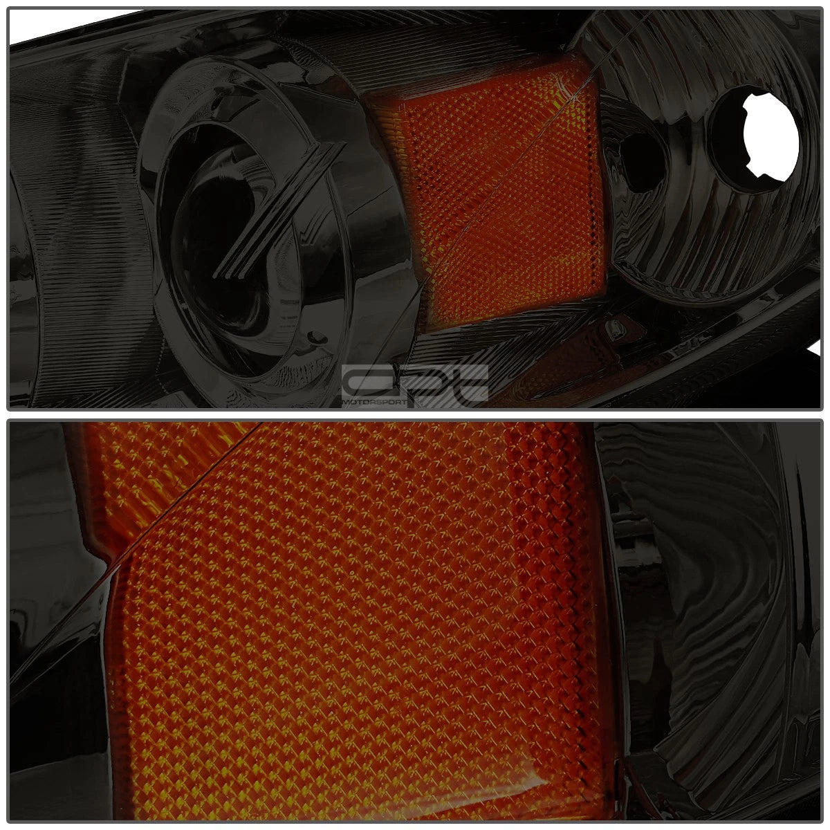 Smoked/Amber Signal Projector Headlights for Mazda 3 Sedan (2004–2009)