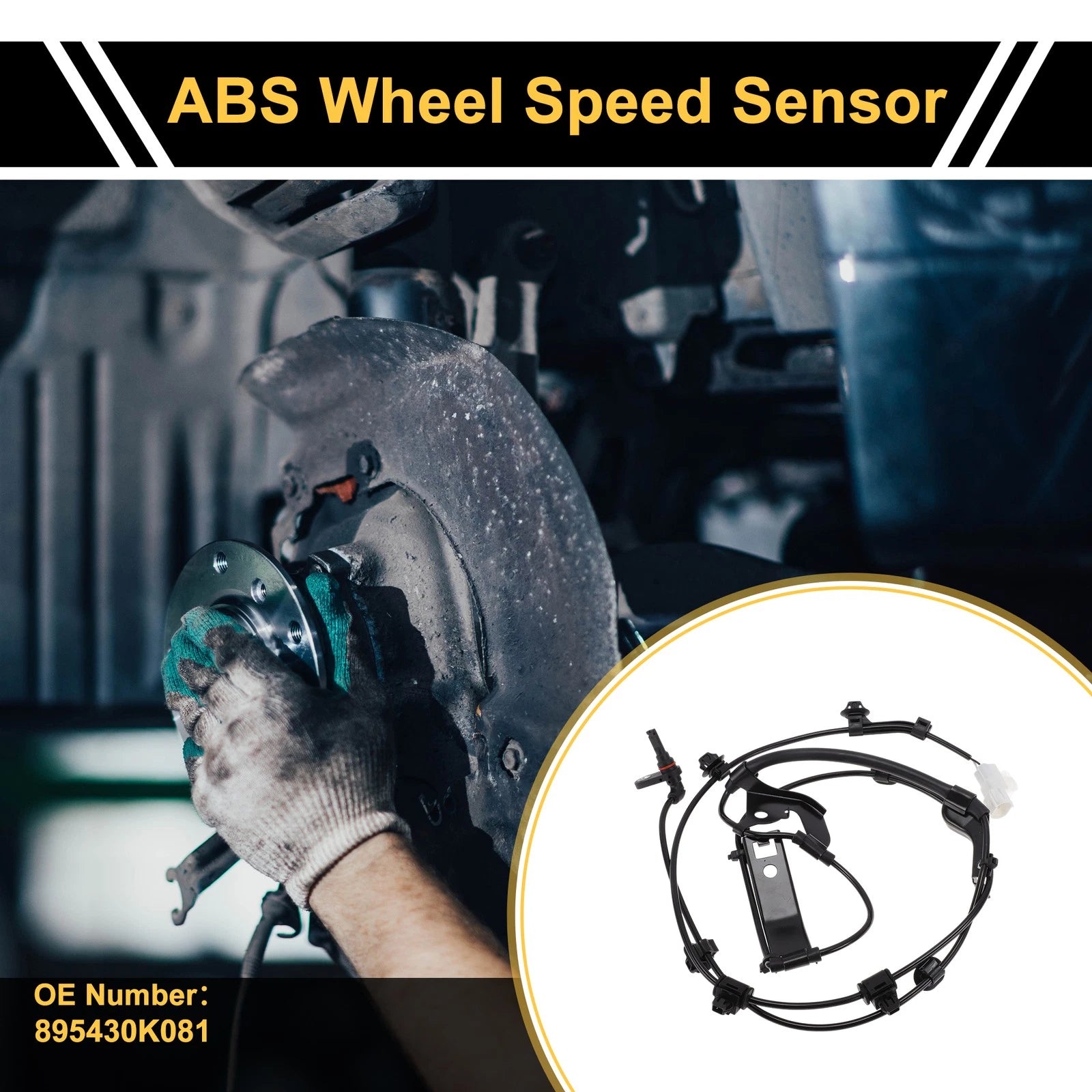 ABS Wheel Speed Sensor No. 895430K081 for Toyota Hilux (2015–2024) 1Pc Left Front