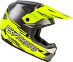 Youth Kinetic Surge Helmet for Off-Road (FLY Racing) - Grey/Hi-Vis Yellow