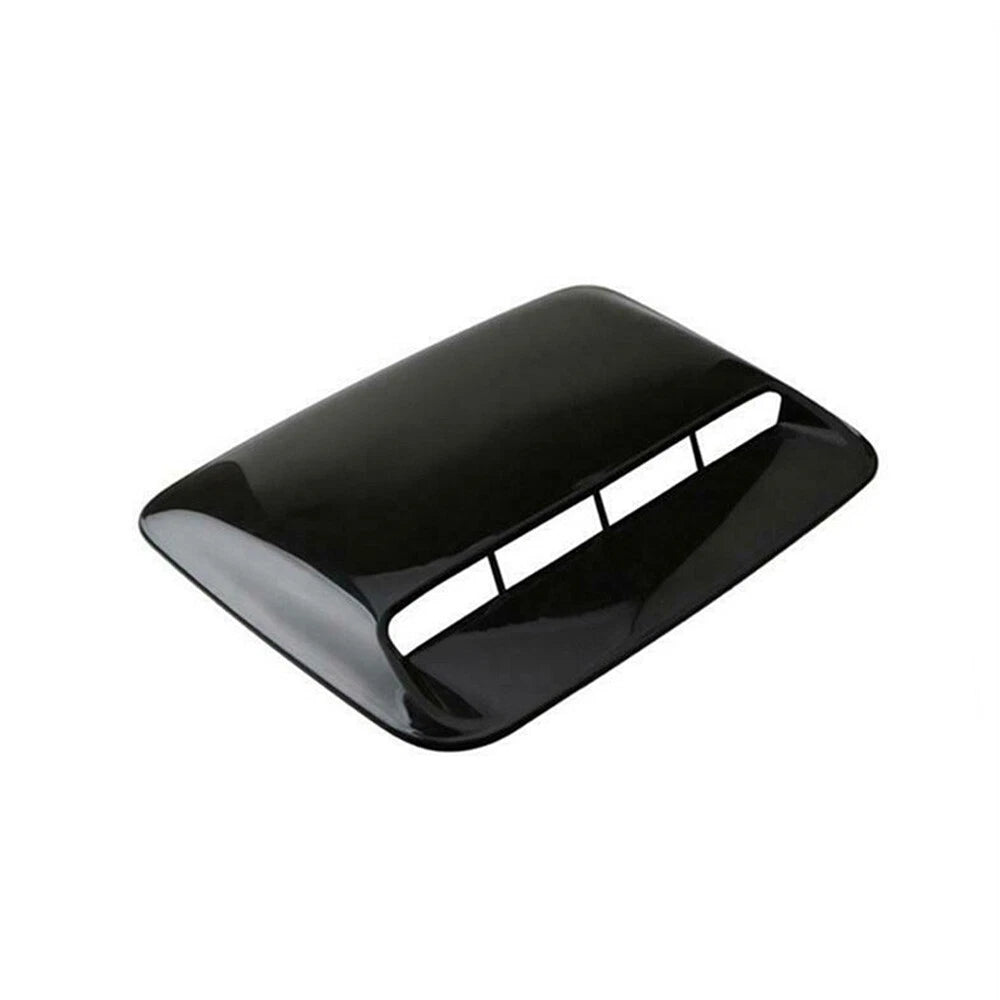 Gloss Black Air Flow Intake Tape-On Bonnet Hood Scoop Vent Cover
