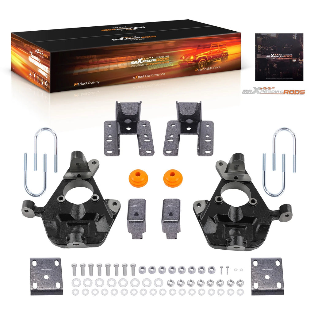 2" Front 5" Rear Drop Kit for Chevy Silverado 1500 GMC Sierra 1500 (1999–2006)