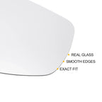 Left Side White Mirror Glass w/ Back Heated for Porsche Cayenne (2007-2010)