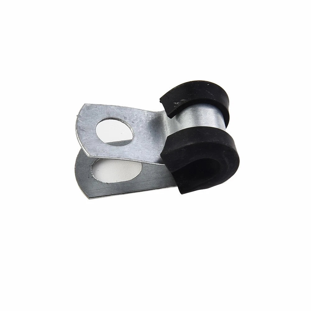 12x Rubber Lined Brake Pipe Clips for (3/16in / 4.7mm)