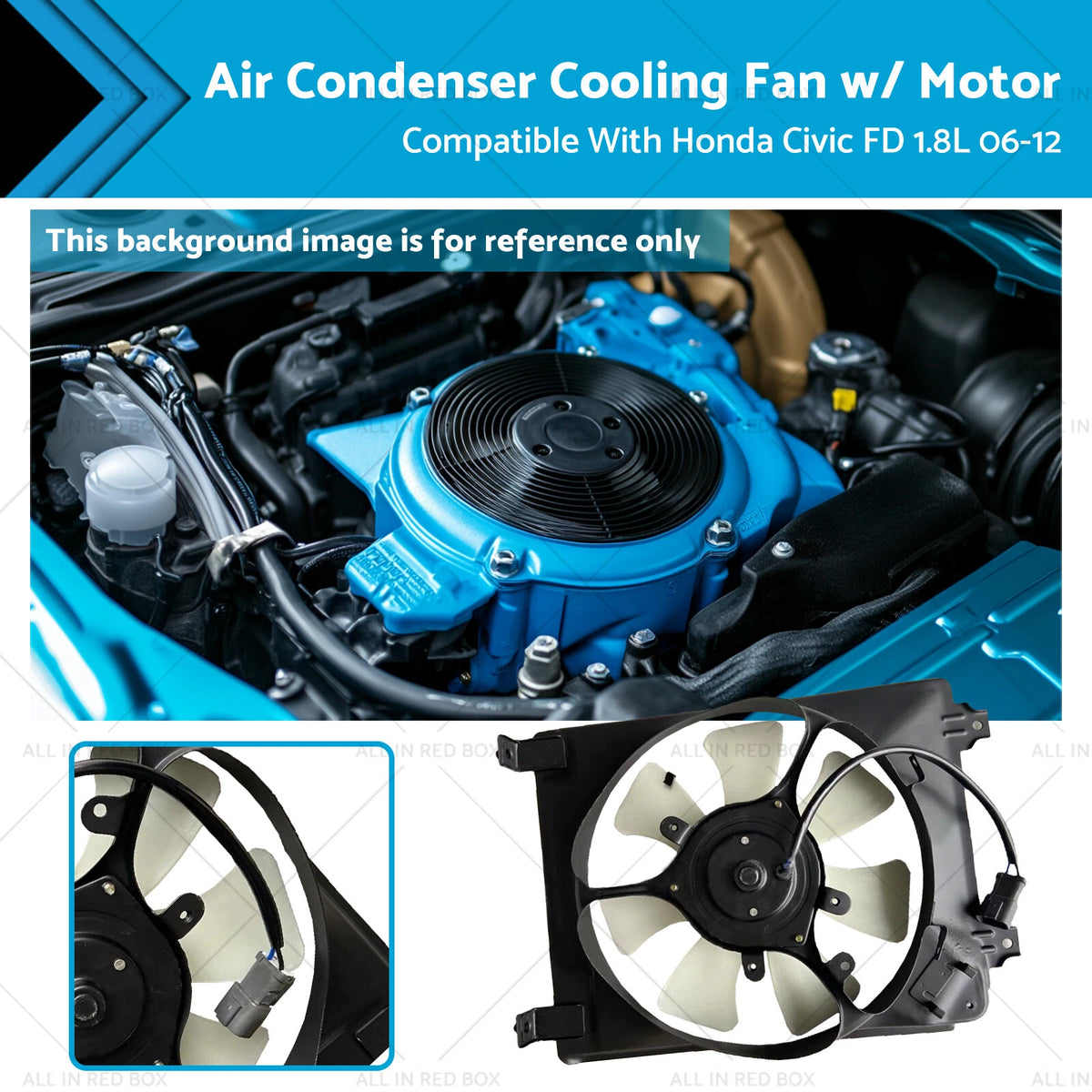 Air Condenser Fan Assembly for Honda Civic FD (2006–2011)