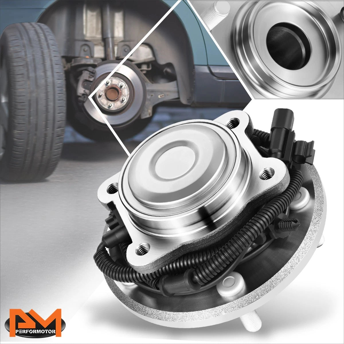 Rear Wheel Hub Bearing Kit w/ ABS Sensor for Dodge Grand Caravan/Town & Country (2012–2020)