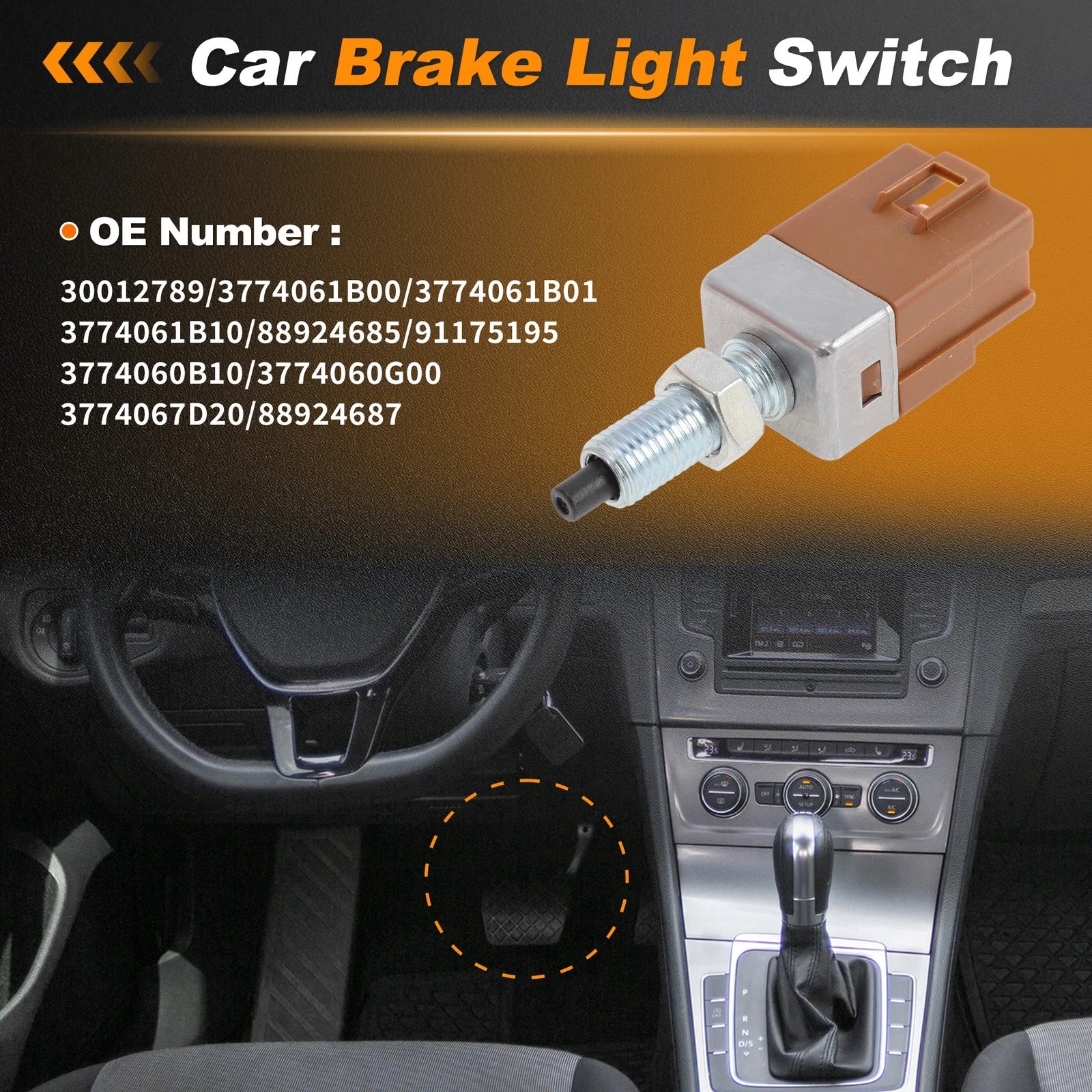 Brake Light Switch for Chevrolet Metro (1992) 30012789