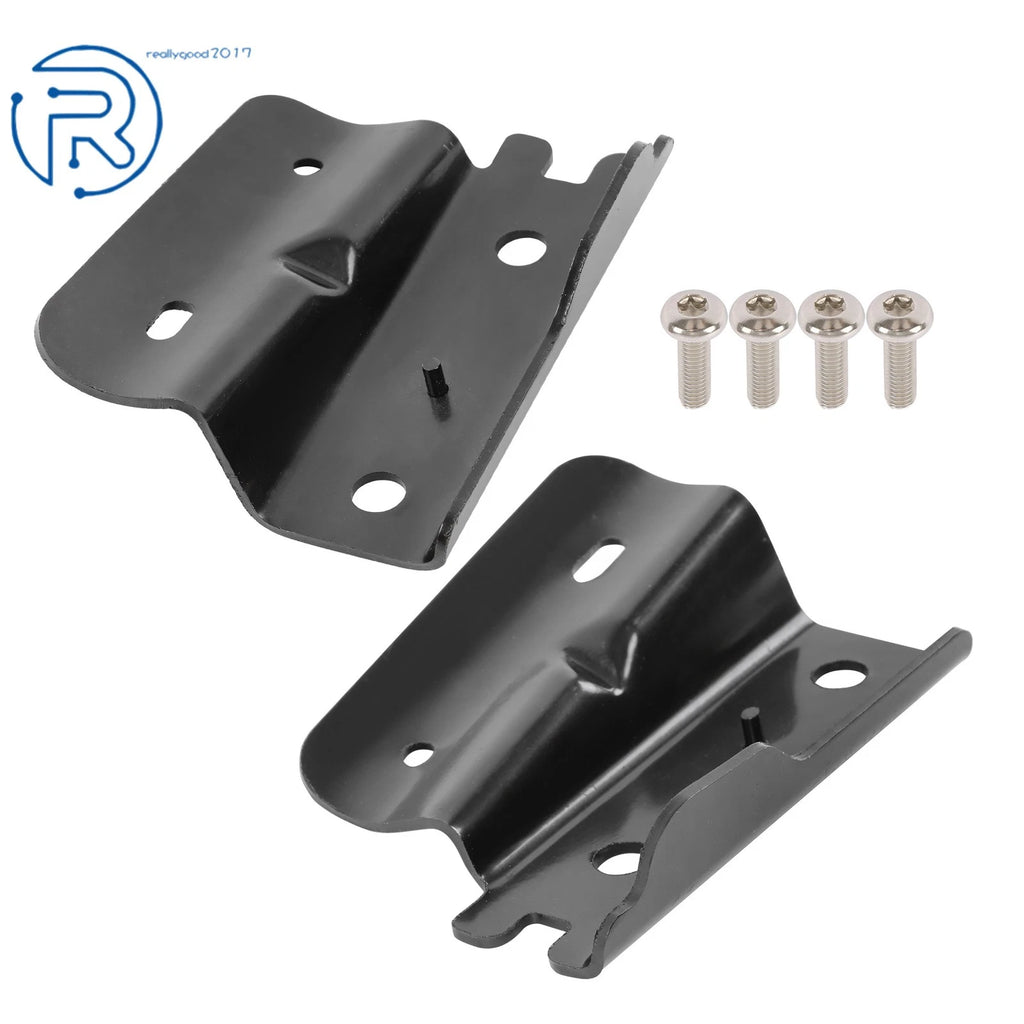 Set of 2 Black Steel Bow Brackets for Jeep Wrangler (2013–2017)