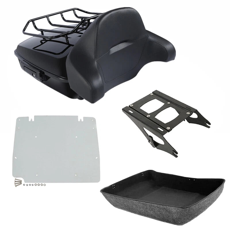 Chopped Trunk Backrest Rack Mount for Harley Touring Road Glide (2014–2026)