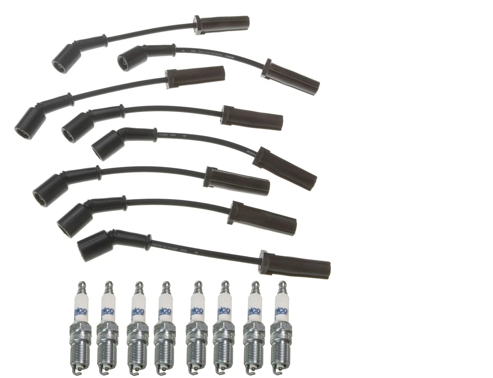 Pro Ignition Wire Set & ACDelco Rapidfire Spark Plugs for Chevy GMC 7.4 V8 (1996–2002)