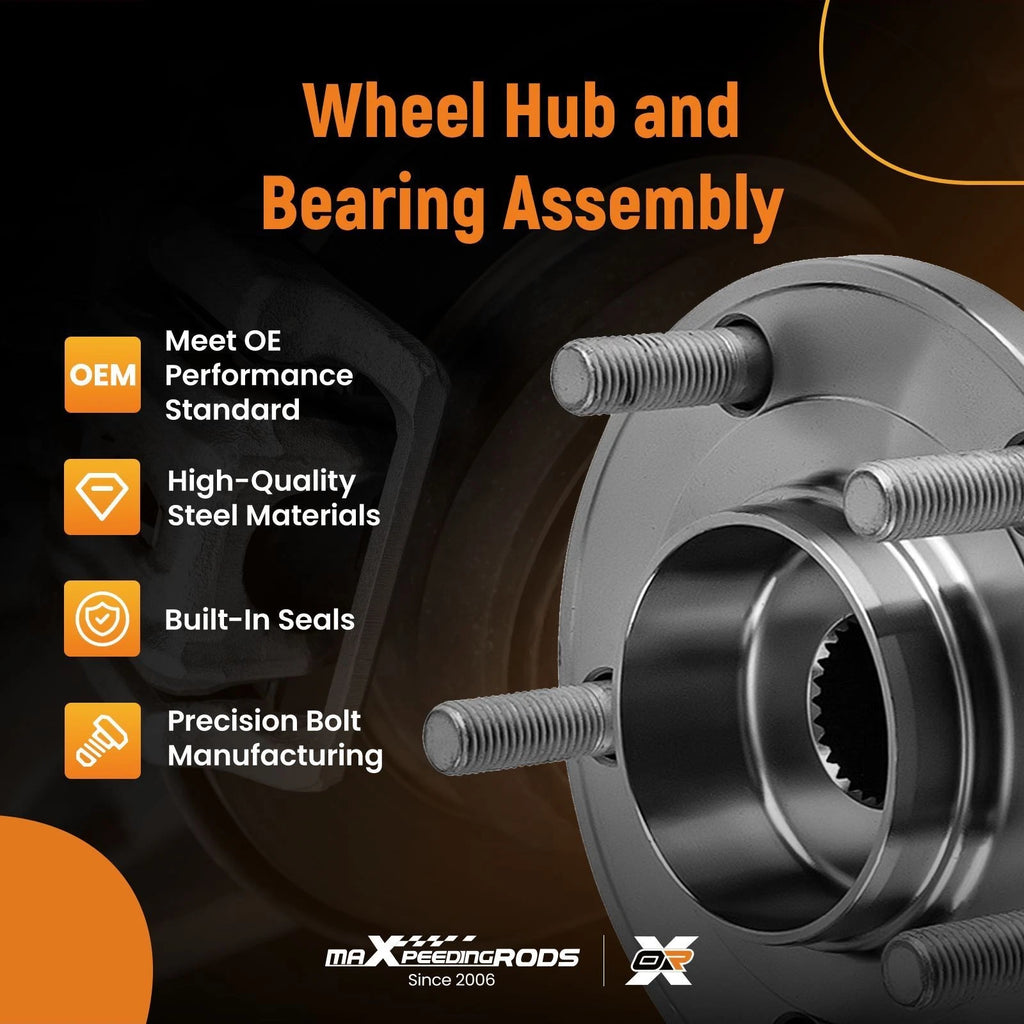 2x Rear Wheel Bearing Hubs Assembly for Mazda CX-9 (2007–2015 AWD)