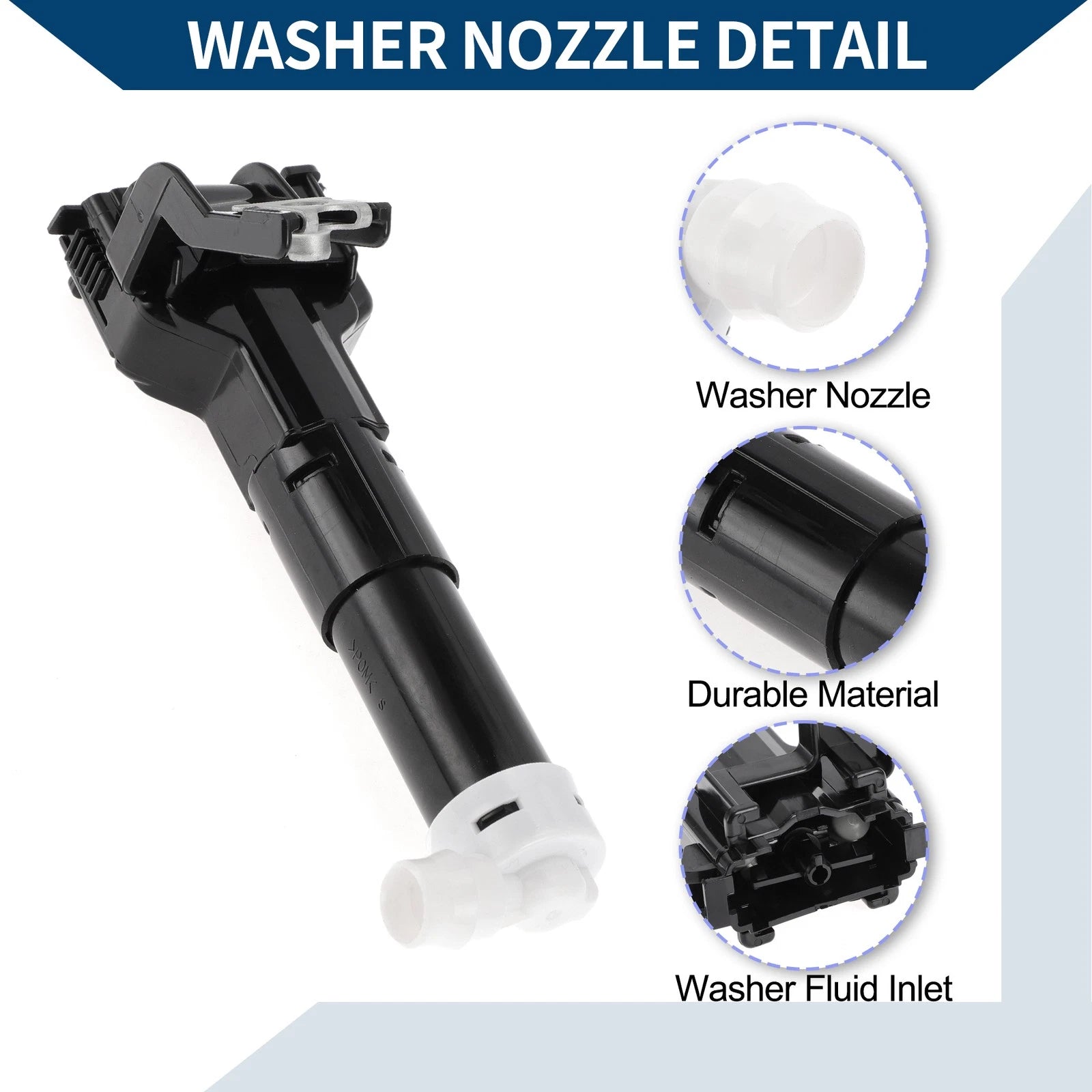 Front Passenger Headlight Washer Nozzle for Toyota Land Cruiser (2008–2021) No.8520760060