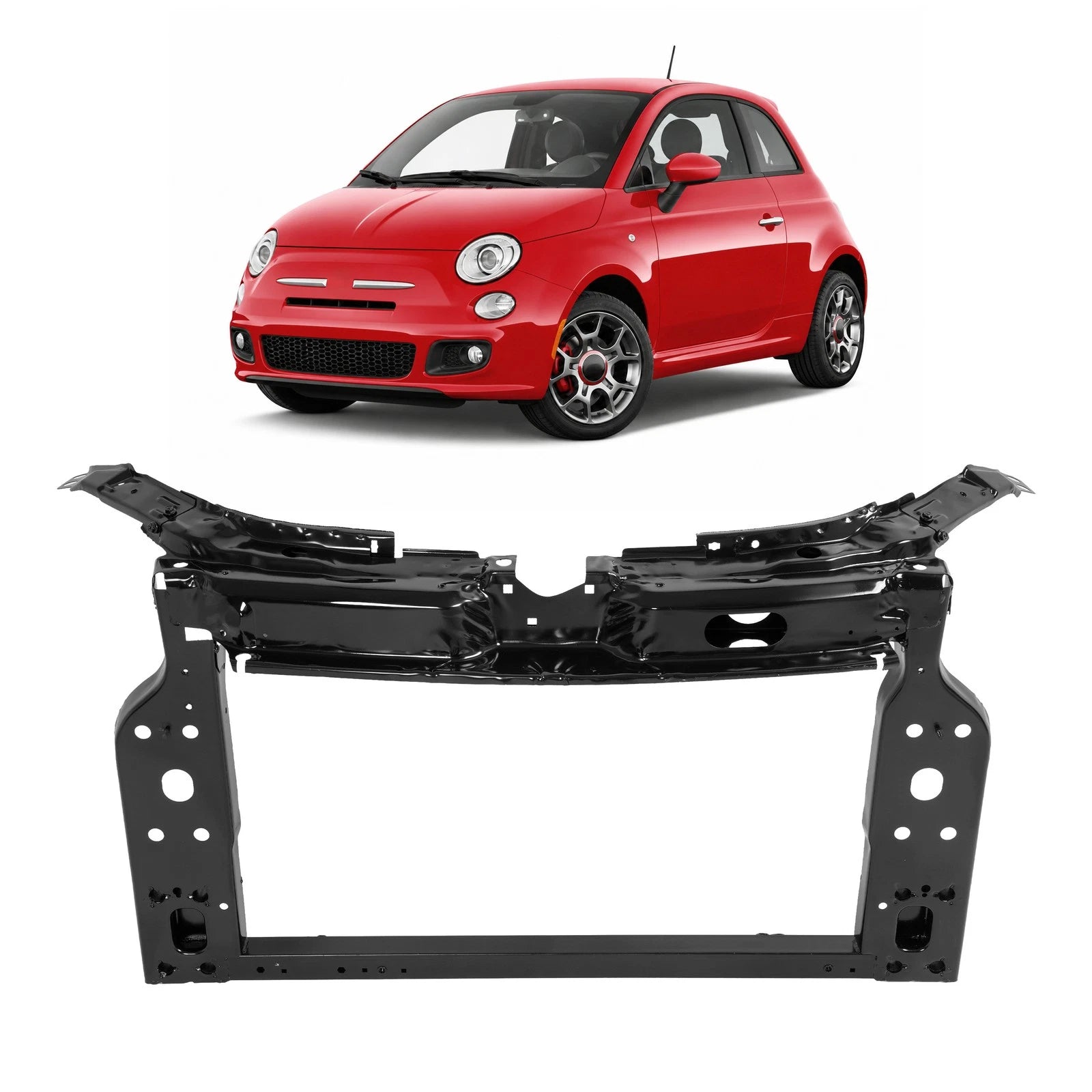 Steel Radiator Support Assembly for Fiat 500 (2012–2019) #68089068AA