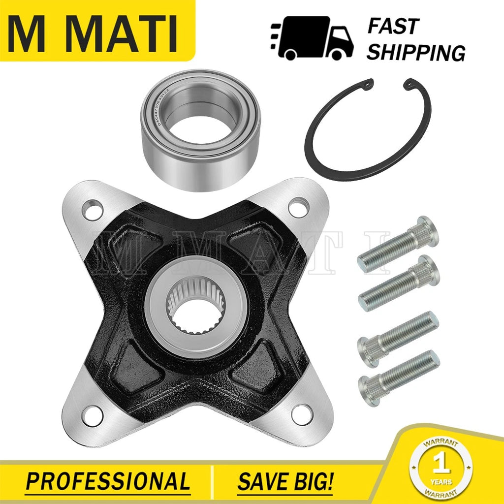Rear Wheel Hub with Bearing Kit for Polaris RZR 900 RZR 4 900 (2011–2014)