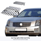 Fog Light Cover for Cadillac CTS (2003-2007) Stainless Chrome Billet Grille Insert