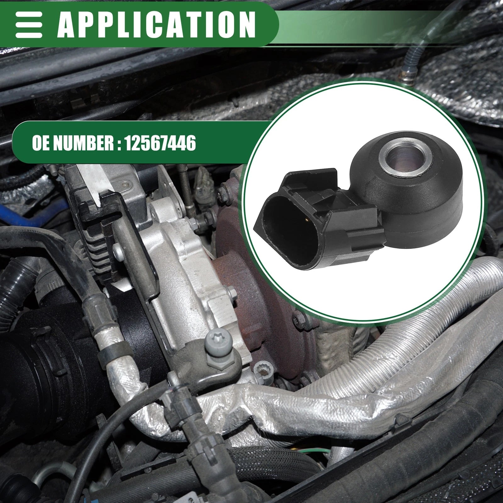 Knock Sensor for Chevrolet (No. 12567446)