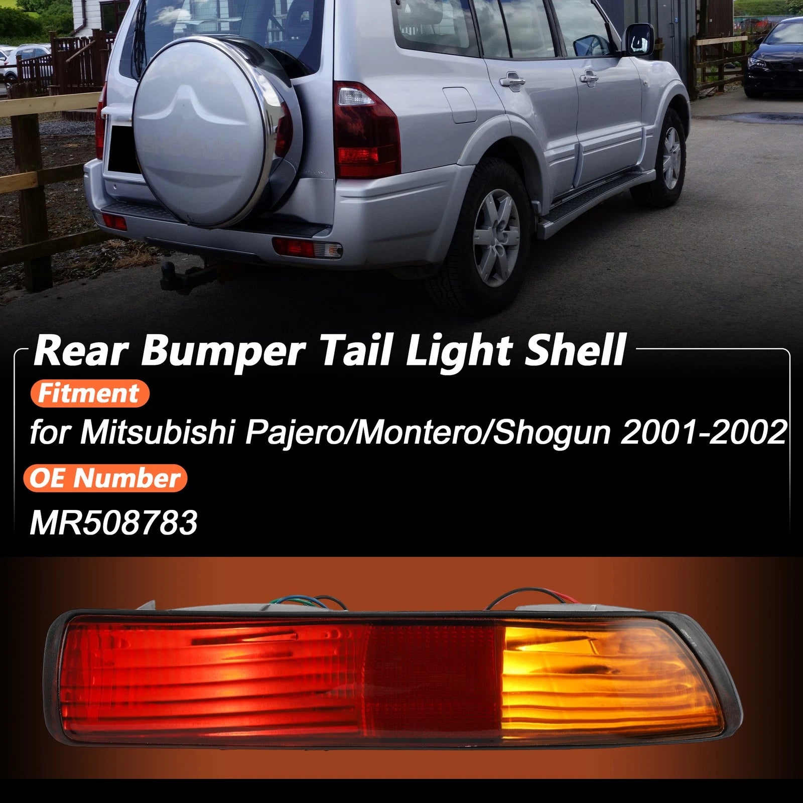 Rear Bumper Tail Light Shell No.MR508783 for Mitsubishi Pajero/Montero (–)