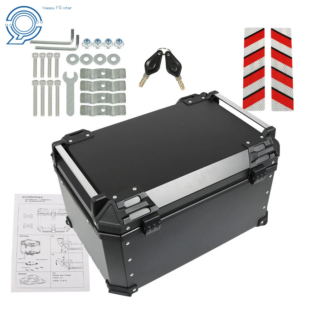 Aluminum Waterproof Top Case for Motorcycle (65L)