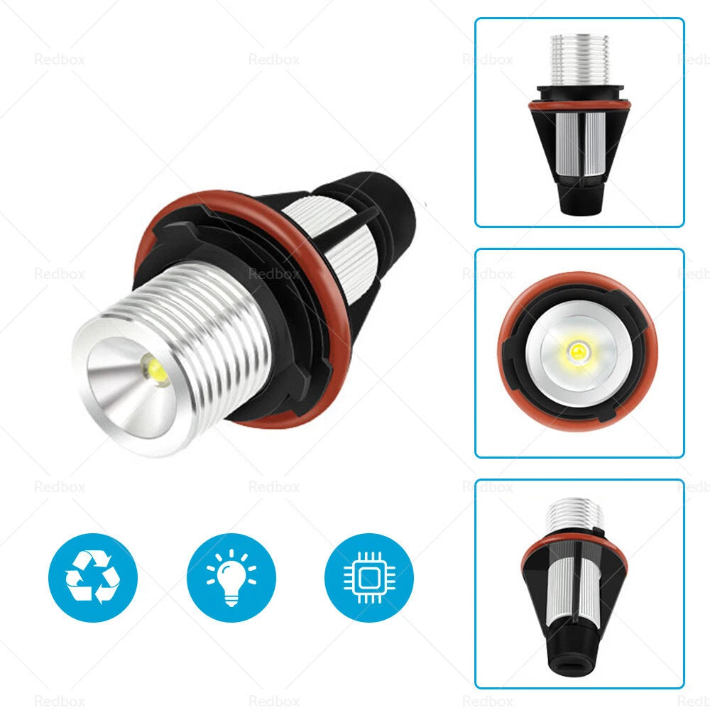 2X LED Halo Ring Light Bulbs for BMW X5 E39 E53 E60 E61 E63