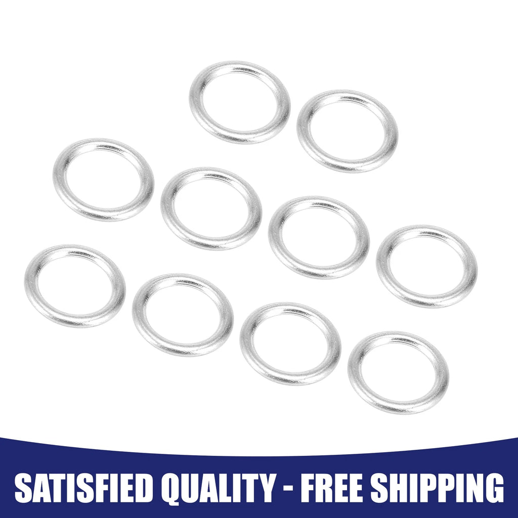 Set of 10 M14 Oil Drain Plug Gaskets for Volkswagen Eos, Audi N0138157